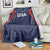 USA Cricket World Cup 2024 Blanket All Stars Sprangle