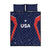 USA Cricket World Cup 2024 Quilt Bed Set All Stars Sprangle