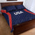 USA Cricket World Cup 2024 Quilt Bed Set All Stars Sprangle