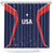 USA Cricket World Cup 2024 Shower Curtain All Stars Sprangle