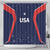 USA Cricket World Cup 2024 Shower Curtain All Stars Sprangle