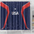 USA Cricket World Cup 2024 Shower Curtain All Stars Sprangle