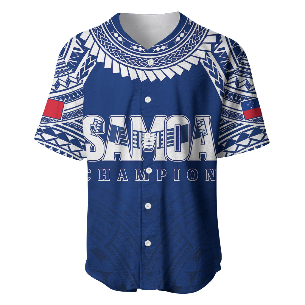 Personalised Samoa Rugby Baseball Jersey WC 2023 Champions LT7 - Wonder Print Shop