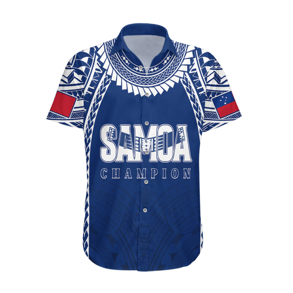 Personalised Samoa Rugby Hawaiian Shirt WC 2023 Champions - Wonder Print Shop