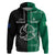 Personalised New Zealand Mix Ireland Rugby Hoodie Celtic Knot Mix Silver Ferns - Wonder Print Shop