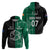 Personalised New Zealand Mix Ireland Rugby Hoodie Celtic Knot Mix Silver Ferns - Wonder Print Shop