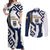 Ecuador Football Custom Couples Matching Off Shoulder Maxi Dress and Long Sleeve Button Shirt La Tricolors 2024 Virgen de El Panecillo LT7 - Wonder Print Shop