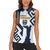 Ecuador Football Custom Women Sleeveless Polo Shirt La Tricolors 2024 Virgen de El Panecillo - Wonder Print Shop