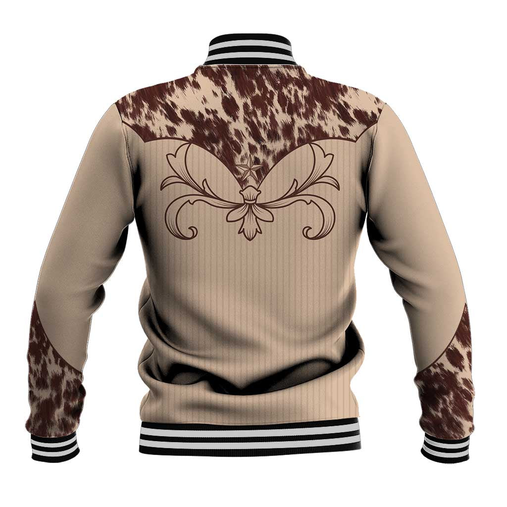 Cowboys Wild West Baseball Jacket Cow Prints - Wonder Print Shop