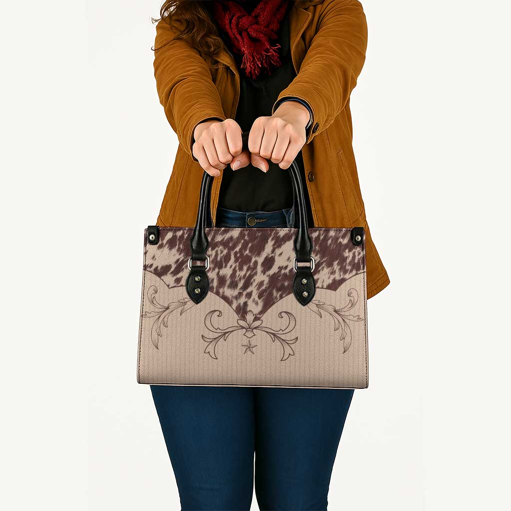 Cowboys Wild West Leather Bag Cow Prints - Wonder Print Shop