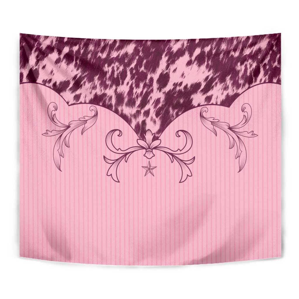 Cowboys Wild West Tapestry Pink Cow Prints - Wonder Print Shop