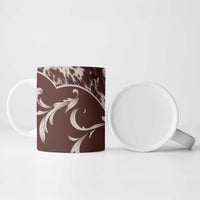 Cowboys Wild West Ceramic Mug Dark Brown Cow Prints - Wonder Print Shop