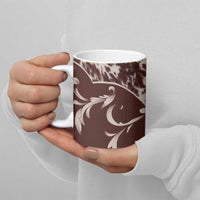 Cowboys Wild West Ceramic Mug Dark Brown Cow Prints - Wonder Print Shop