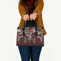 Cowboys Wild West Leather Bag Dark Brown Cow Prints - Wonder Print Shop