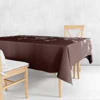 Cowboys Wild West Tablecloth Dark Brown Cow Prints - Wonder Print Shop