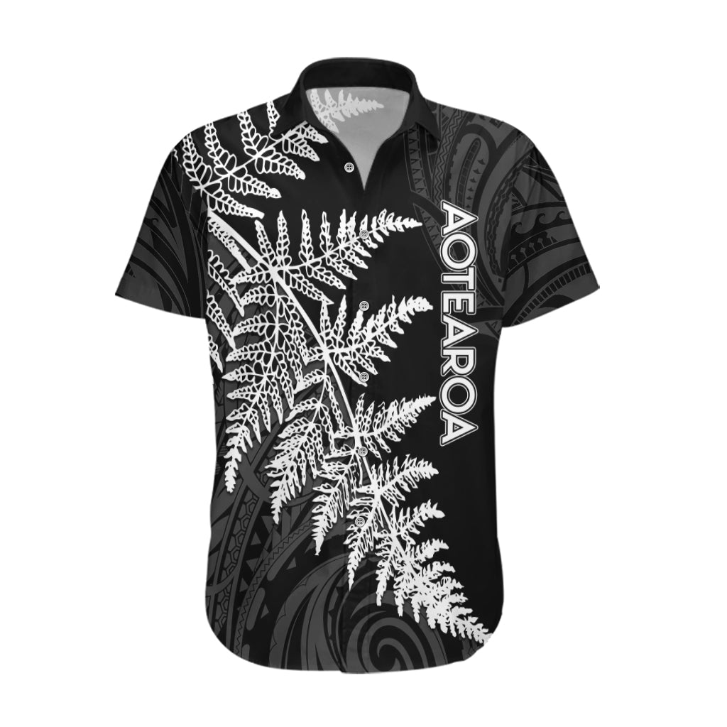 Personalised New Zealand Rugby Hawaiian Shirt World Cup 2023 Silver Fern Champions - Wonder Print Shop