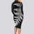 Personalised New Zealand Rugby Long Sleeve Bodycon Dress World Cup 2023 Silver Fern Champions - Wonder Print Shop