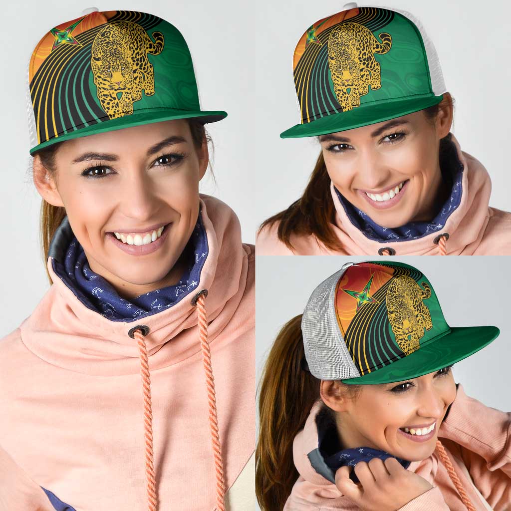 Guyana Cricket Amazon Warriors Mesh Trucker Cap Fierce Jaguars - Wonder Print Shop