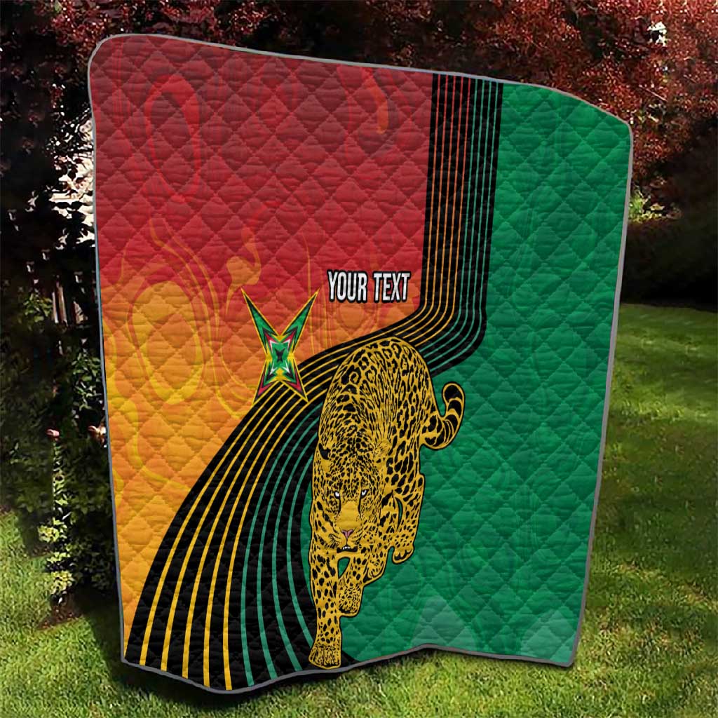 Guyana Cricket Amazon Warriors Personalized Quilt Fierce Jaguars - Wonder Print Shop