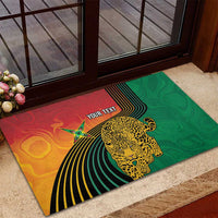 Guyana Cricket Amazon Warriors Personalized Rubber Doormat Fierce Jaguars - Wonder Print Shop