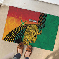 Guyana Cricket Amazon Warriors Personalized Rubber Doormat Fierce Jaguars - Wonder Print Shop