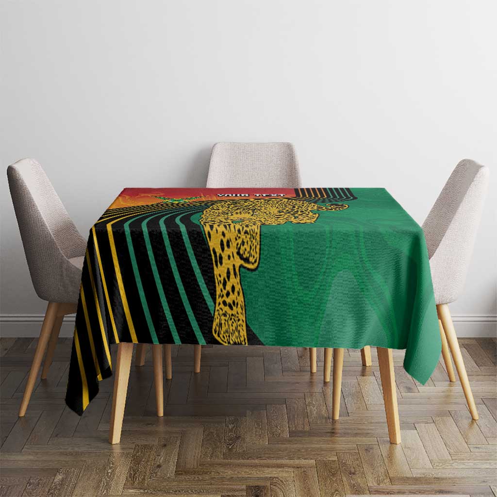 Guyana Cricket Amazon Warriors Personalized Tablecloth Fierce Jaguars - Wonder Print Shop