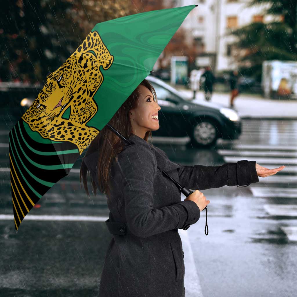 Guyana Cricket Amazon Warriors Personalized Umbrella Fierce Jaguars - Wonder Print Shop