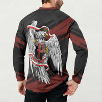 Polska Walczaca Crowned Eagle Button Sweatshirt Fighting Poland