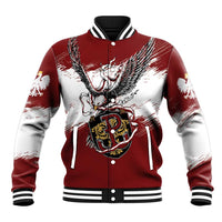 Poland Personalized Grunge Eagle Baseball Jacket Polska Walczaca