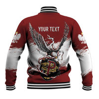 Poland Personalized Grunge Eagle Baseball Jacket Polska Walczaca