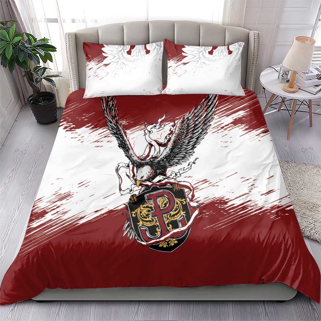 Poland Grunge Eagle Bedding Set Polska Walczaca