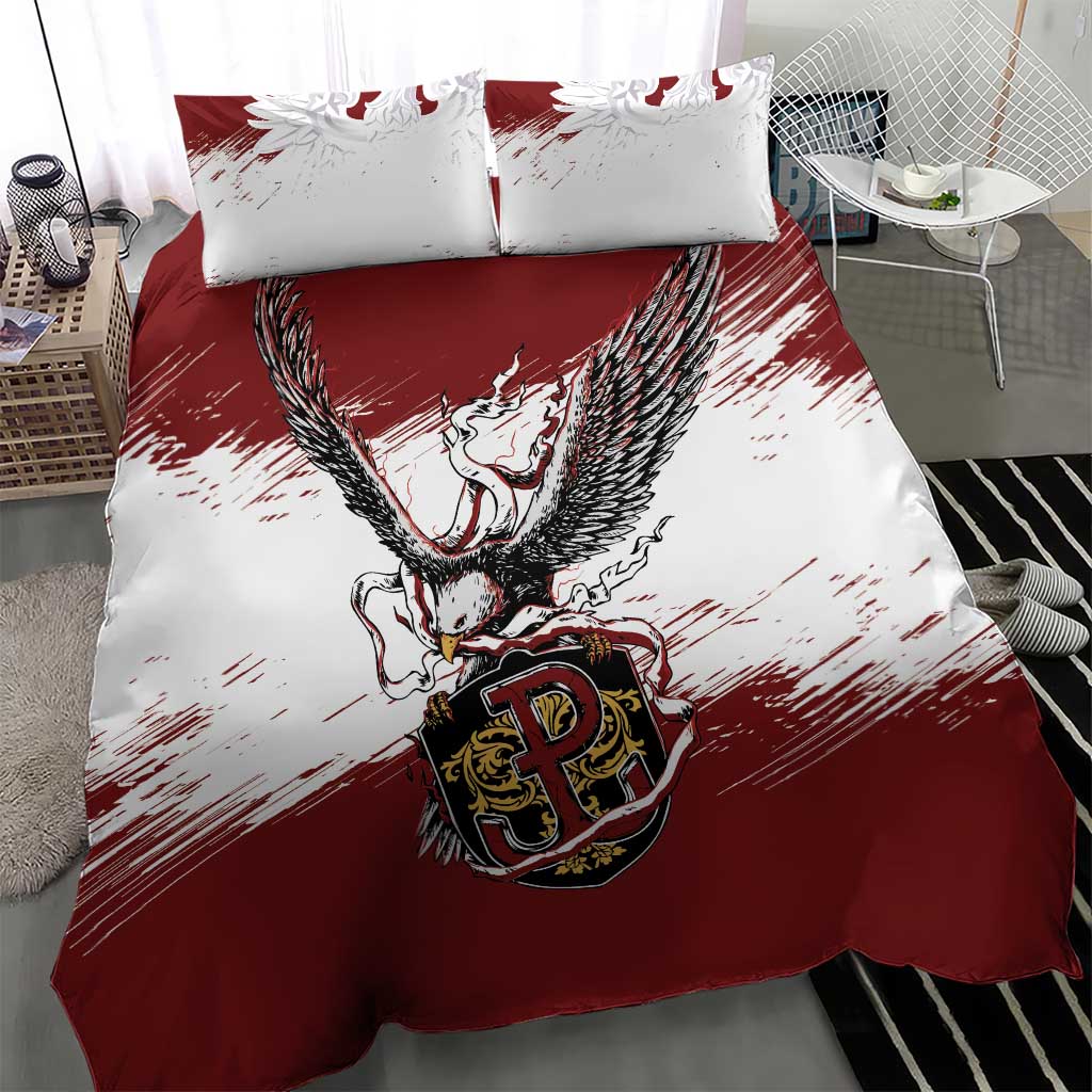 Poland Grunge Eagle Bedding Set Polska Walczaca
