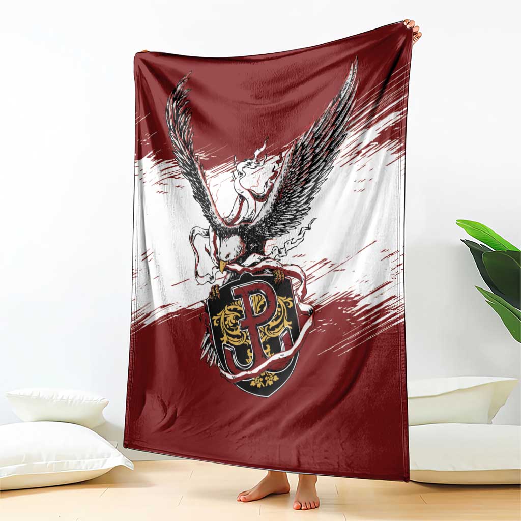 Poland Grunge Eagle Blanket Polska Walczaca