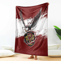 Poland Grunge Eagle Blanket Polska Walczaca