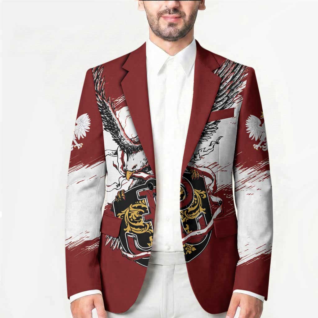 Poland Personalized Grunge Eagle Blazer Polska Walczaca