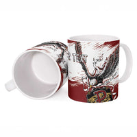 Poland Personalized Grunge Eagle Ceramic Mug Polska Walczaca