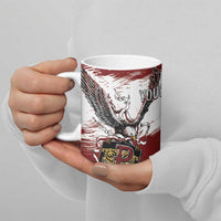 Poland Personalized Grunge Eagle Ceramic Mug Polska Walczaca