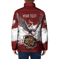 Poland Personalized Grunge Eagle Padded Jacket Polska Walczaca