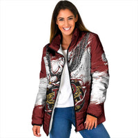 Poland Personalized Grunge Eagle Padded Jacket Polska Walczaca