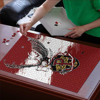 Poland Grunge Eagle Puzzle Polska Walczaca