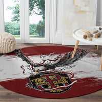 Poland Grunge Eagle Round Carpet Polska Walczaca