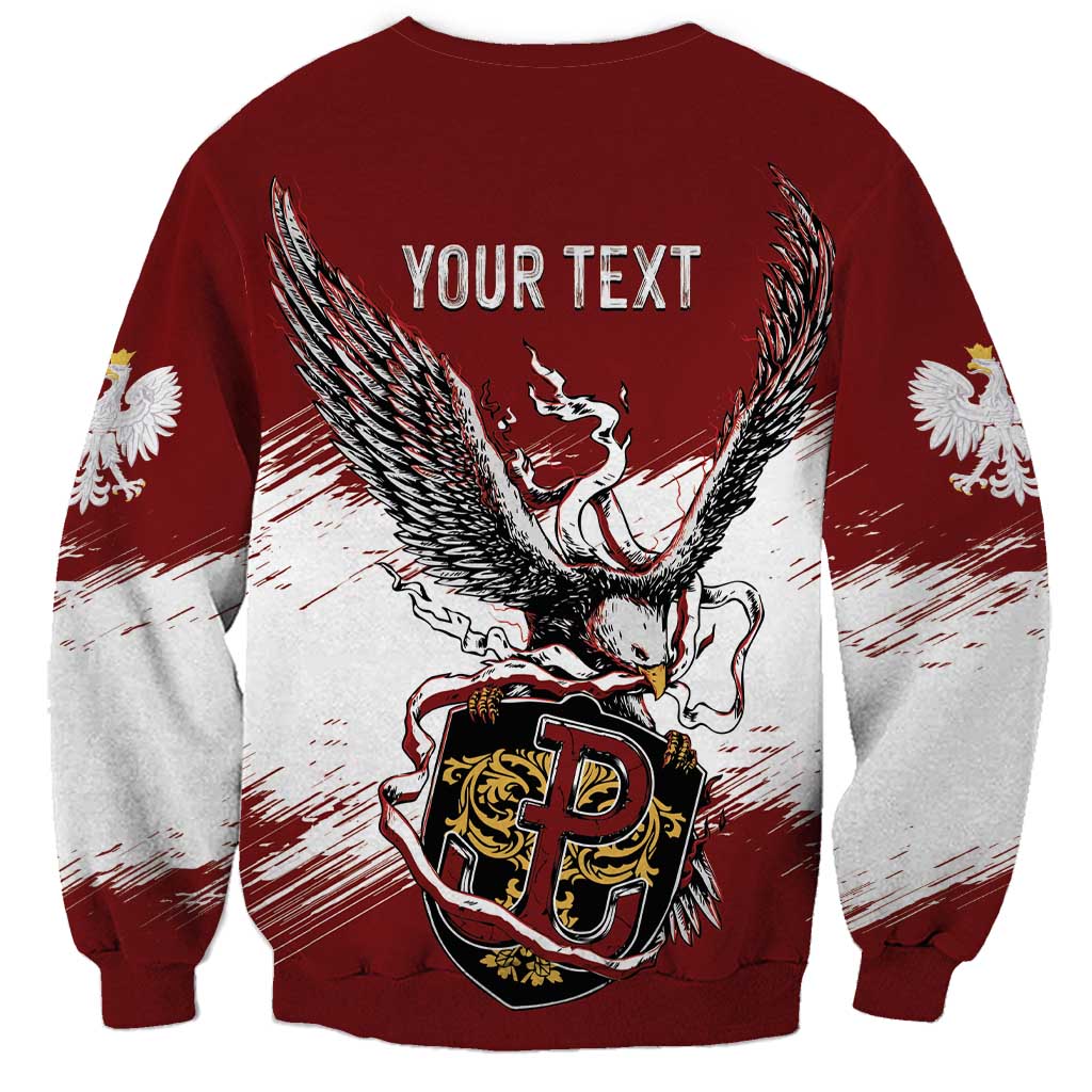 Poland Personalized Grunge Eagle Sweatshirt Polska Walczaca