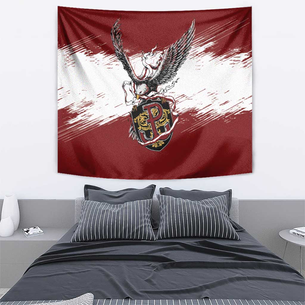 Poland Grunge Eagle Tapestry Polska Walczaca