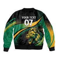 Afro-Jamaica Heritage Custom Bomber Jacket Roaring Lion