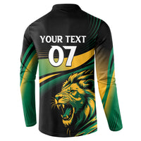 Afro-Jamaica Heritage Custom Button Sweatshirt Roaring Lion