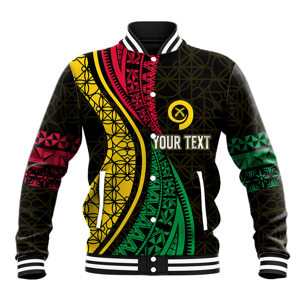 Personalised Vanuatu Baseball Jacket Melanesian Sand Drawing Mixed - Ni Van and Proud LT7 - Wonder Print Shop