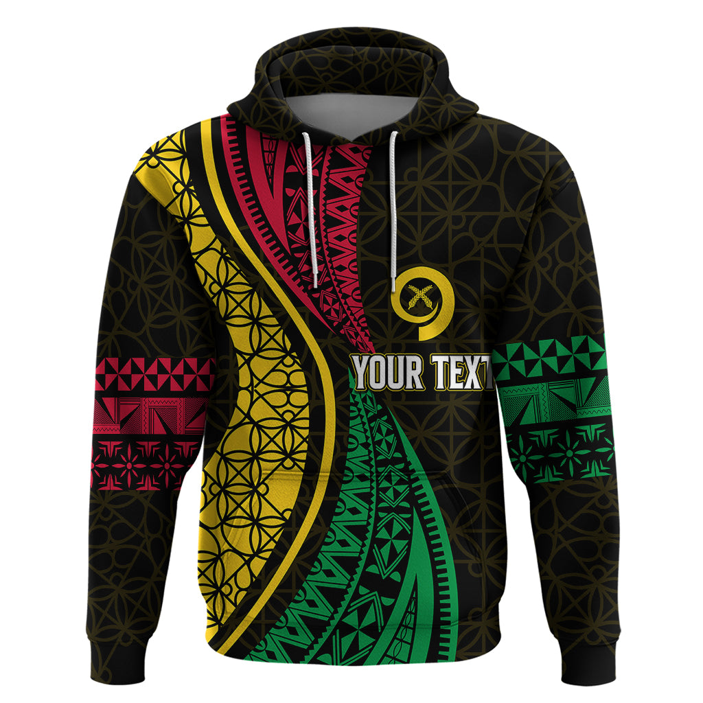 Personalised Vanuatu Hoodie Melanesian Sand Drawing Mixed - Ni Van and Proud - Wonder Print Shop