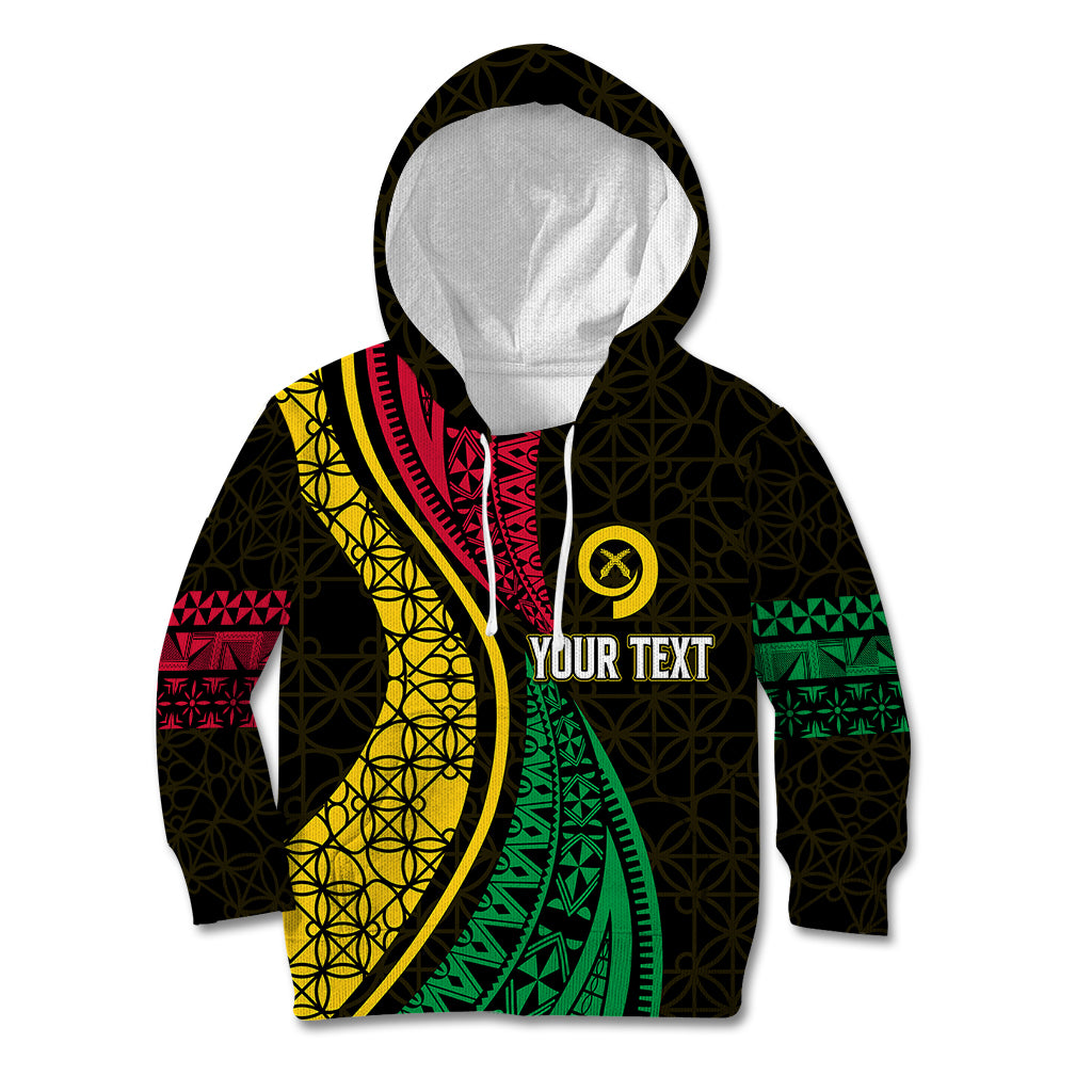 Personalised Vanuatu Kid Hoodie Melanesian Sand Drawing Mixed - Ni Van and Proud - Wonder Print Shop