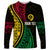 Personalised Vanuatu Long Sleeve Shirt Melanesian Sand Drawing Mixed - Ni Van and Proud - Wonder Print Shop