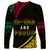 Personalised Vanuatu Long Sleeve Shirt Melanesian Sand Drawing Mixed - Ni Van and Proud - Wonder Print Shop